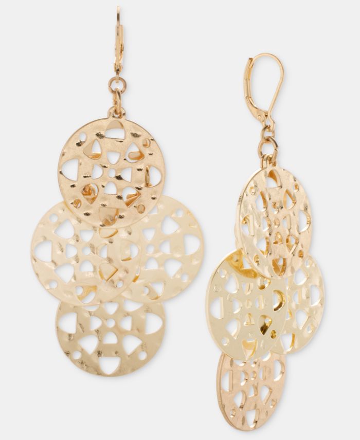 Style & Co Gold-Tone Circle Drop Earrings