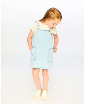 Little Girls Little/Big Light Denim Overall Dress