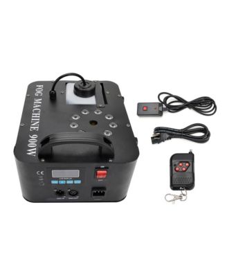 900W Party Fog Machine with RGB Lights and Remote Control  15000 CFM Output