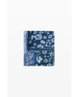 Women's Rectangular Denim Patch Scarf