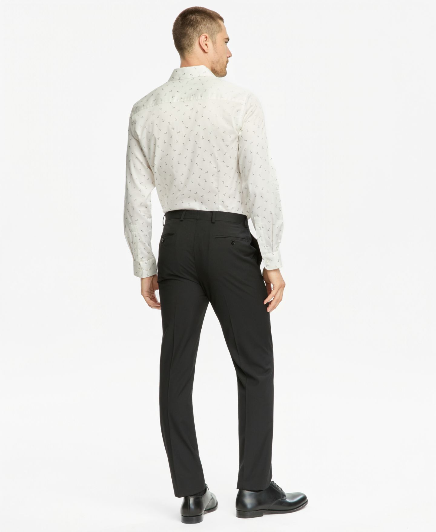 Мужская рубашка Bar III Dress Shirt & Thorton Stripe Skinny Tie, цвет: Чёрный — фото 2