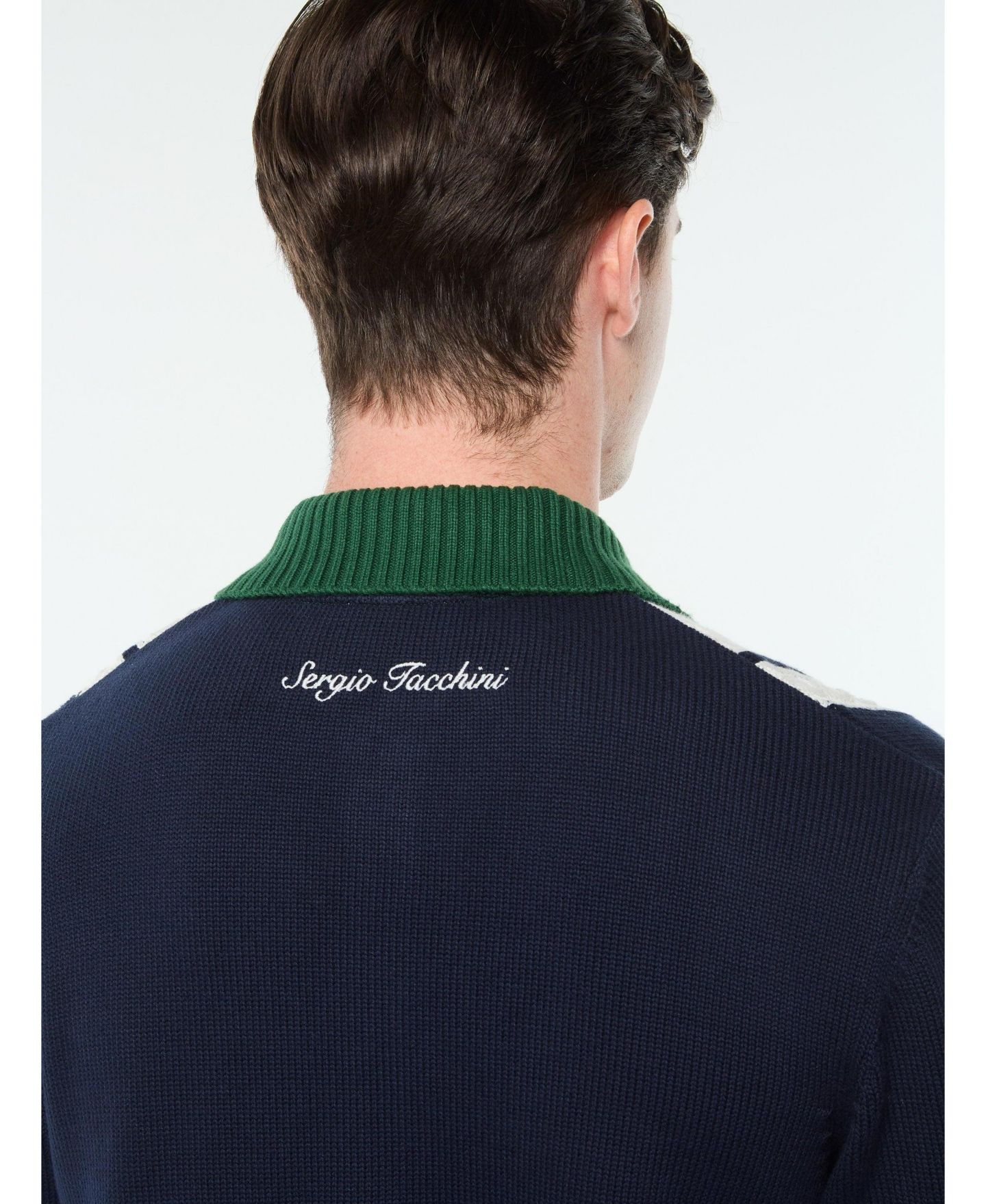 Мужской кардиган Sergio Tacchini Bruni Knit, цвет: Синий — фото 4
