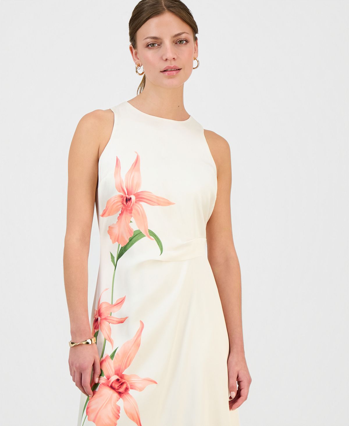 I.N.C. International Concepts Women's Printed Asymmetric Midi Dress, Macy's Exclusive view 2 — MAYCSS fashion products