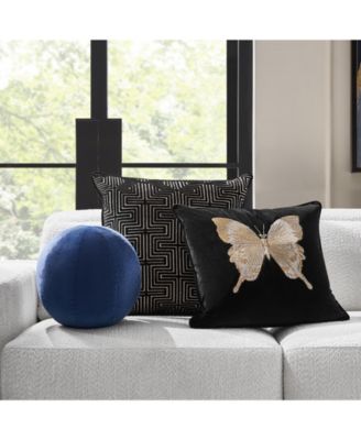 Bella Beaded Butterfly Pillow 20"