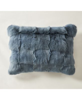Fur Lumbar 14" x 20" - Blue