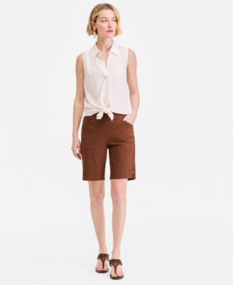 Women's Mid-Rise Pull-On Bermuda Shorts