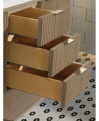 San Diego 55" Freestanding Vanity, Oak Finish