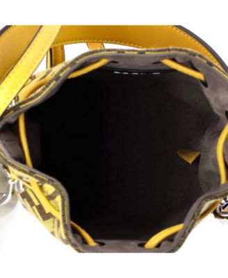 Mini x Fendi Fragment Mon Tresor Bucket Bag Zucca Canvas