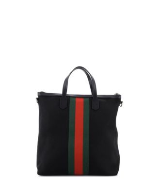 Medium Web Zip Tote Techno Canvas