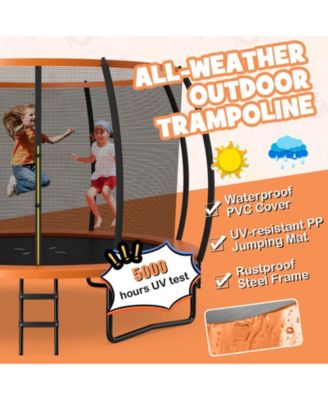 12FT ASTM Approved Recreational Trampoline with Ladder