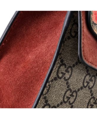 Mini Dionysus Bag Blooms Print GG Coated Canvas