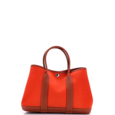 30 Garden Party Tote Toile and Leather