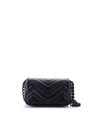 GG Marmont Flap Belt Bag Matelasse Leather