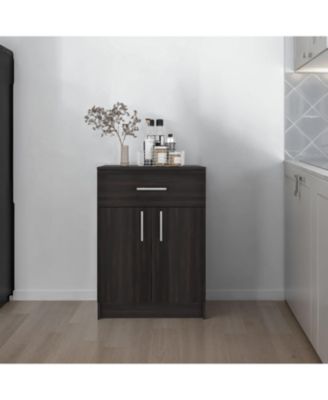 Barbados Pantry Cabinet 33" H with Top Drawer, Double Doors and Interior Shelves