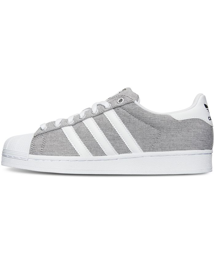 adidas Men's Superstar Textile Casual Sneakers from Finish Line - Macy's