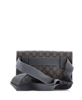 Ophidia Flap Belt Bag GG Coated Canvas with Leather