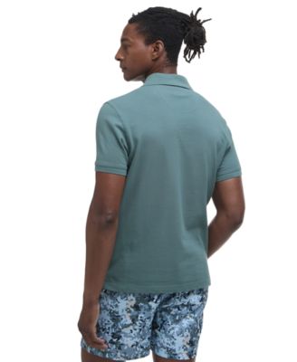 Men's Tartan Pique Short-Sleeve Polo Shirt