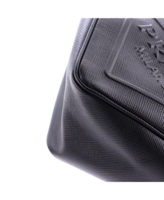 Small Triangle Logo Zip Crossbody Bag Soft Leather