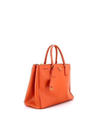 Large Double Zip Lux Tote Saffiano Leather