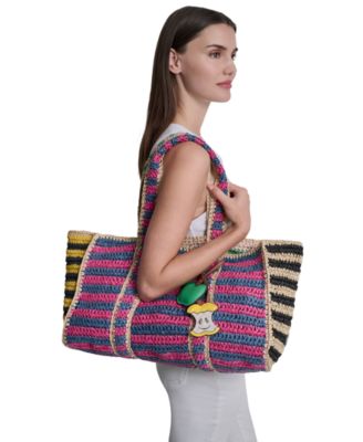 Silver-Tone Hardware Large Nessa Tote Handbag