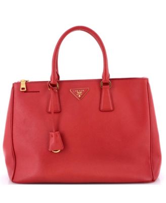 Large Galleria Double Zip Tote Saffiano Leather