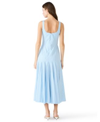 Juniors' Square Neck Midi Dress