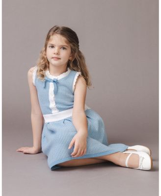 Toddler Girls Button Front Tank Sweater Dress