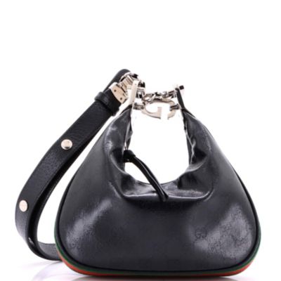 Small Attache Shoulder Bag Leather
