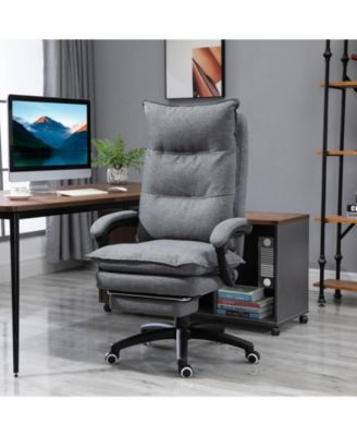 360degree(s) Swivel Executive Home Office Chair with Adjustable Height and Retractable Footrest