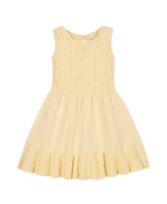 Toddler Girls Organic Flounce Hem Tank Sweater Dress