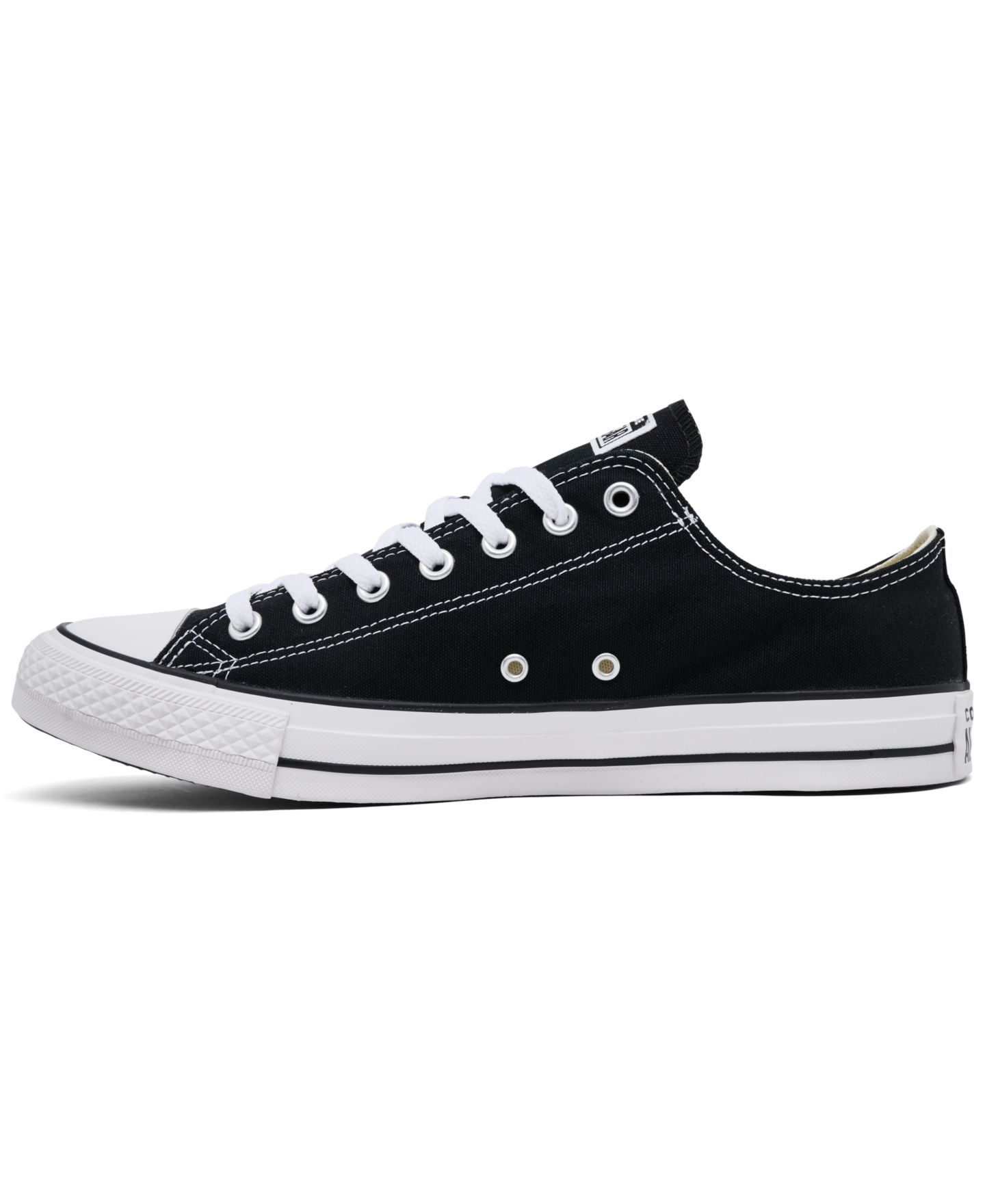 Мужские кроссовки Converse Chuck Taylor Low Top, цвет: Чёрный / Белый — фото 3