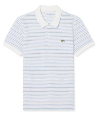 Men's Classic Fit Striped Pique Polo Shirt