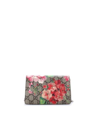 Super Mini Dionysus Bag Blooms Print GG Coated Canvas