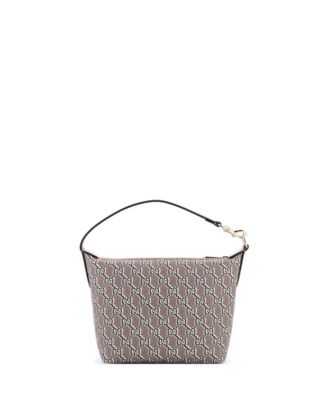 Super Mini Ophidia Zip Shoulder Bag GG Shadow Coated Canvas