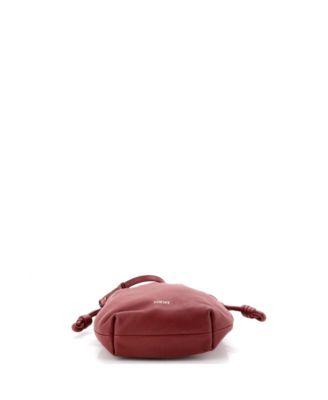 Mini Flamenco Knot Chain Purse Bag Leather