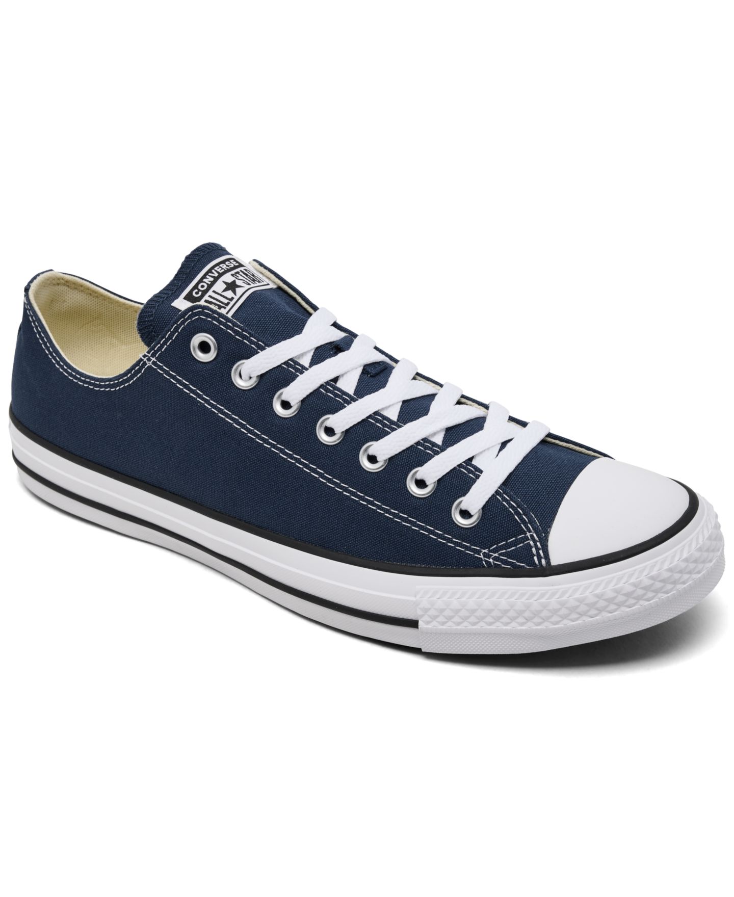 Мужские кроссовки Converse Chuck Taylor Low Top, цвет: Тёмно-синий / Белый — фото 1