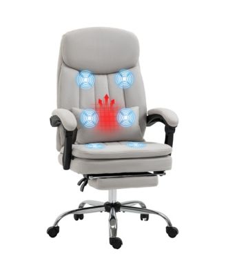 Microfiber Executive Massage Office Chair with Heated Recline