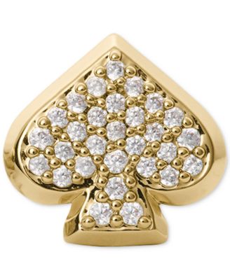 Cubic Zirconia Pave Stud Earrings