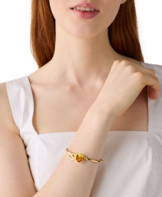 Gold Plated Bloom Bangle Bracelet