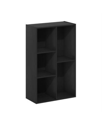5 Cube Storage Bookshelf Kids Toy Organizer Horizontal Vertical, Black