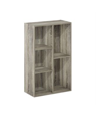 5 Cube Storage Bookshelf Kids Toy Organizer Horizontal Vertical, Gray