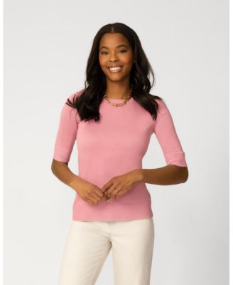 Women's Elbow Sleeve Crewneck Sweater
