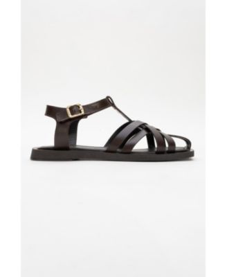 Forever and Always Shoes Women's Andres Leather Sandal