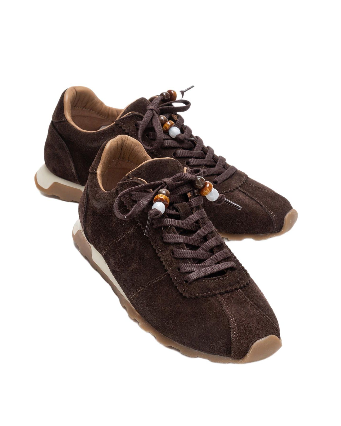 Женские кроссовки Forever & Always Shoes Brea Leather Embellished, цвет: Коричневый замшевый — фото 2
