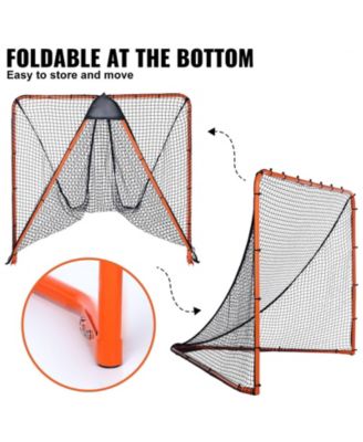 6 x 6 Ft Folding Lacrosse Goal with Steel Frame