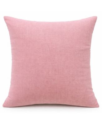 Daisy Checkerboard Handwoven Floral Check Decorative Pillow, 20" x 20"