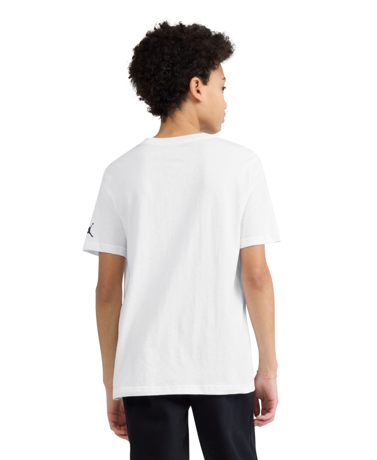 Футболка Jordan Shoe Strings Crewneck T-Shirt для мальчиков, цвет: Белый — фото 3