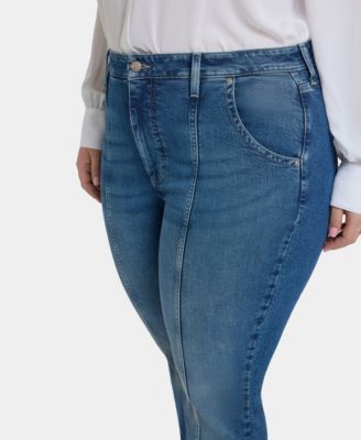 Plus Size Billie Mini Bootcut Seam Detail Jeans