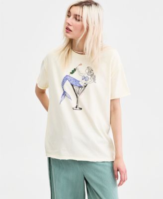 Women's Best Coast Graphic Print Cotton T-Shirt