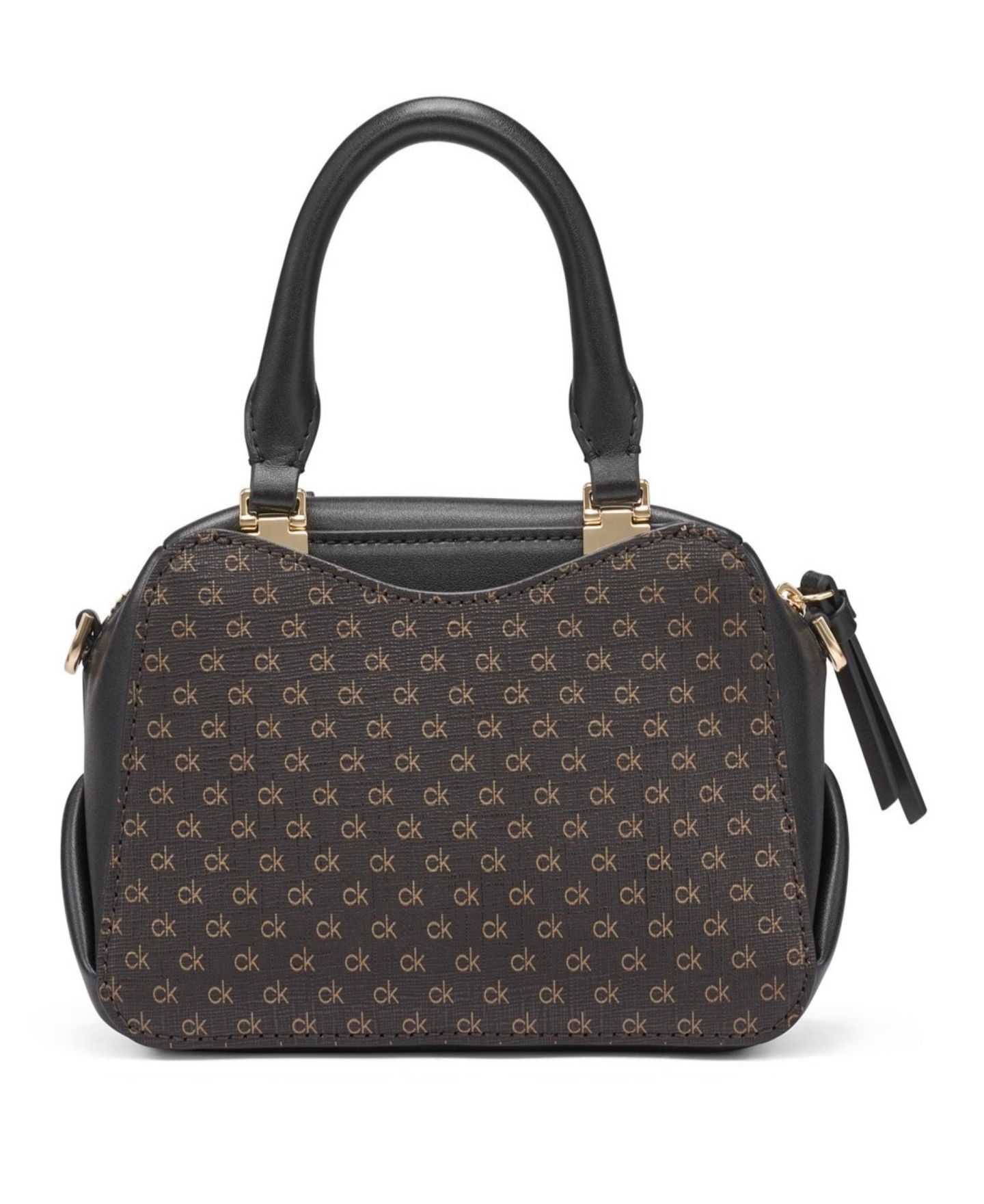 Женская сумка Calvin Klein Akari Signature Medium Crossbody Handbag, цвет: Коричневый хаки / Чёрный — фото 2